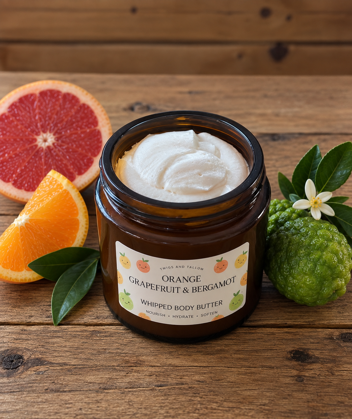 Citrus Blend Whipped Body Butter (non-tallow)