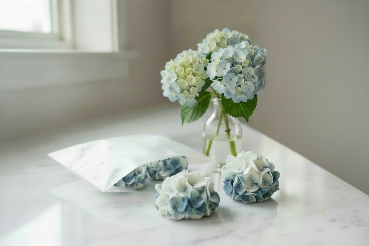 3 Mini Hydrangeas  Cotton Soap🪻🌸💐🌺🌷🌻