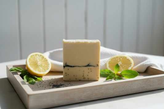 Tallow Lemon Poppyseed Soap 🍋🍋🍋