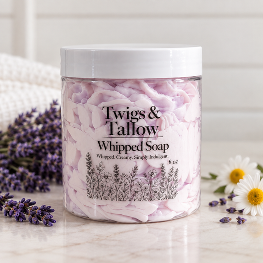 Lavender Chamomile Whipped Soap