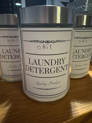 Natural Laundry Detergent Glass Jar Local Pick up only
